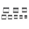 8Pcs Leather Cutting Mold Alloy Steel Square Shape Leather Punching