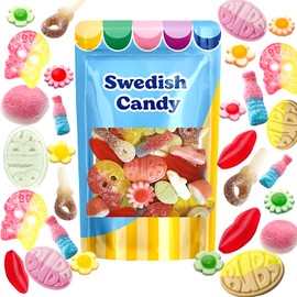 BUBS Swedish Candy – Sour & Sweet Pick and Mix – Assorted Scandinavian Gummy Candy, Soft and Chewy Texture, Bulk Bag – Made in Sweden