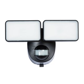 Heath Zenith HZ-7161-BK Heathco Battery Powered Security Light, 180 Deg Sensing, 400 Lumens, Led Lamp, 120 Vac, 60 Hz, Black