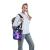 ZTDYTUDW Purple Butterfly Insulated Lunch Bag—portable Lunch Box For Women/Men/Girls/Boys