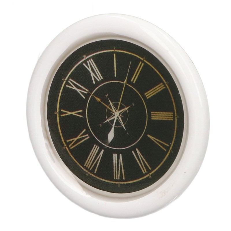 3 PCS Dollhouse Wall Clock 1:12 Dollhouse Miniature Round Wall