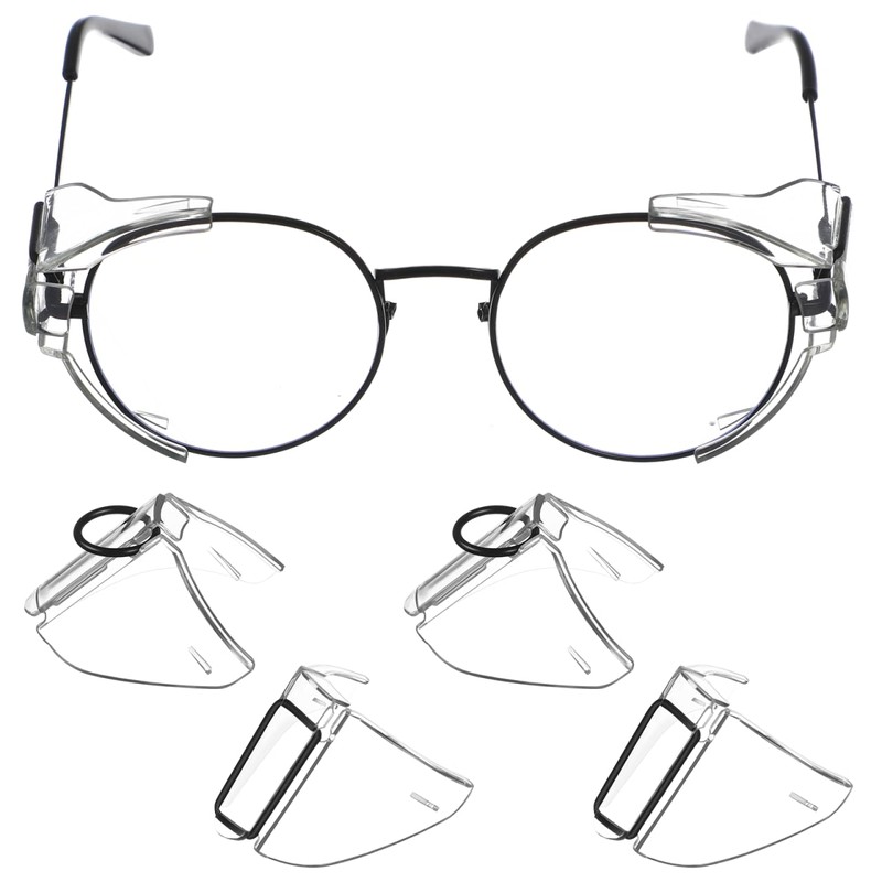 Frcolor 2 Pairs Frank Protector Goggles Glasses Side Guard Glasses