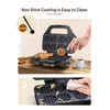 Mini Waffle Maker Machine, 8 Small Waffle Bites, Nonstick Waffle