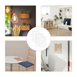 580 PCS Self-Adhesive Screw Covers Caps, Self-Adhesive Screw Covers Caps Dust Proof Sticker, 12mm, 15mm, 21mm 6 Sheets Self-Adhesive Screw Hole Stickers (White)