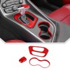 JeCar 3pcs for Challenger Red Interior Trim Kit Interior Accessories