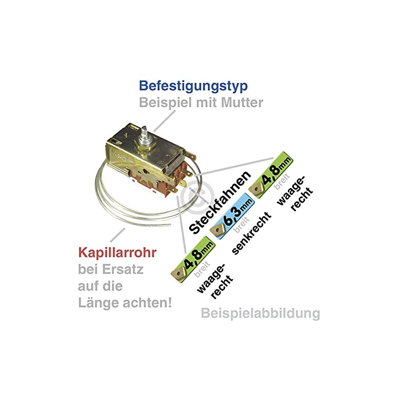 Thermostat Refrigerator K59-L2665 Ranco K59L2665 Liebherr 6151178 Miele 5317450
