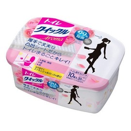 Kao Toilet Quickle AROMA Essential Rose Scent, Container, 10 Sheets