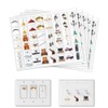 GOMAKERER 240 Pcs Light Switch Sticker Labels, 24 Designs Colorful