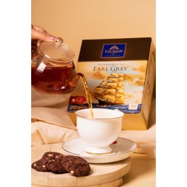 Thurson Earl Grey Black Tea, 100 Enveloped Tea Bags, 200g, Bergamot Flavoured Ceylon Tea