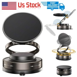 Universal 360° Adjustable Magnetic Vacuum Suction Cup Car Phone Holder Mount for MagSafe