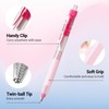 WRITECH Retractable Gel Ink Pens: 0.5mm Black-Ink Switch Between Silent