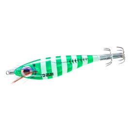 YO-ZURI Sutte Ultra 3D Laser DX M2 S: 3.7 inches (95 mm) Zebra Luminous Green Squid Fishing