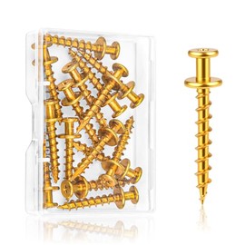 15 Pcs 100lb Picture Hangers Double Headed Screws Picture Hanging Kit Hooks Self Tapping Wall Hangers Screw for Keyholes D-Rings Sawtooth Drywall Wooden Wall Picture Hanging Nails