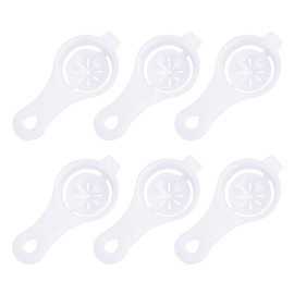 LQIOACU Egg Separator, Egg Yolk Separator, Egg Separator, Pack of 6, Compact and Lightweight, Suitable for Separating Normal Size Eggs, for Cakes and Soufflé Desserts