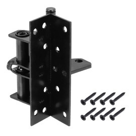 PATIKIL 3.94 Inch x 2.4 Inch Self-Closing Door Hinges, Steel Interior Door Hinge with 8 Screws for Bedroom Bathroom Kitchen Cabinet Hinges, Black