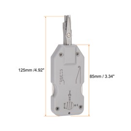 sourcing map Punch Down Impact Tool, Multifunction Type IDC/Network Wire & Telephone Terminal Insertion Tools with 110 Blade