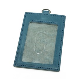 Prof Line Tochigi Leather [Japanese Card Case] Pass Case, Ultra Thin, High Quality, Genuine Leather, Flower pale green