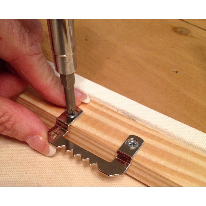 HangZ 20lb. Canvas Flat Mount Sawtooth Hanger (50-Pack) Works Best