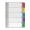 Marbig Indices & Dividers 5 Tab Reinforced A5 Colour