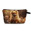 MoCaliduccious Pomeranian Makeup Bag for Women Travel Cosmetic Organizer Bag
