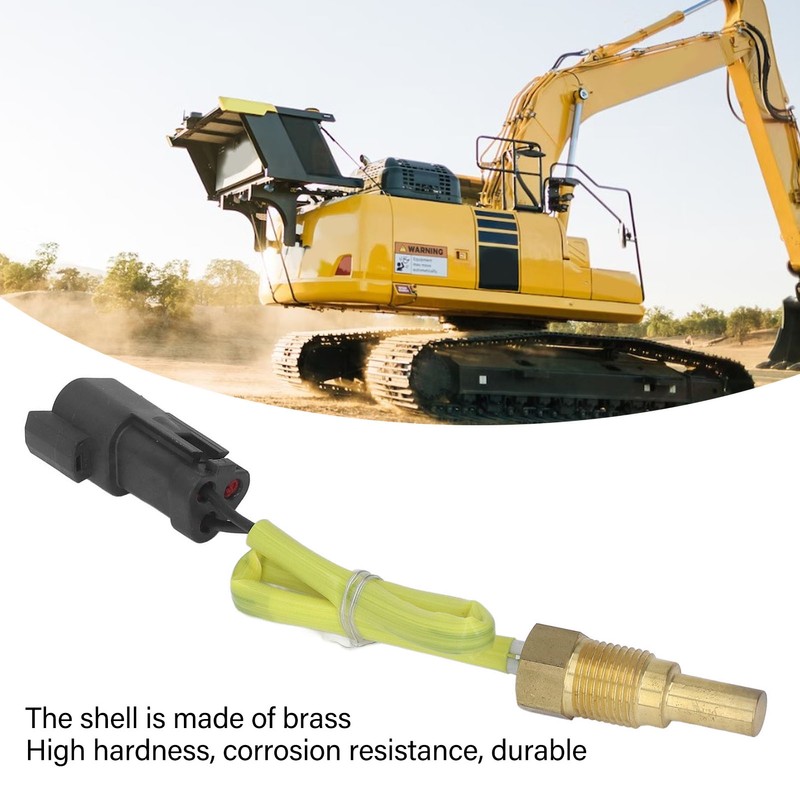 Water Temperature Sensor Brass Excavator Engine Temp Sensor 7861‑93‑3520 for