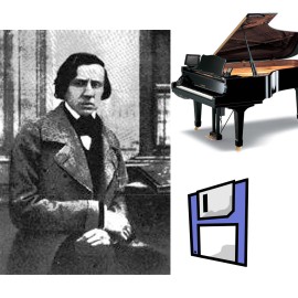 Chopin Classical Solo Piano Collection for Yamaha Disklavier on 6 Floppy Disks