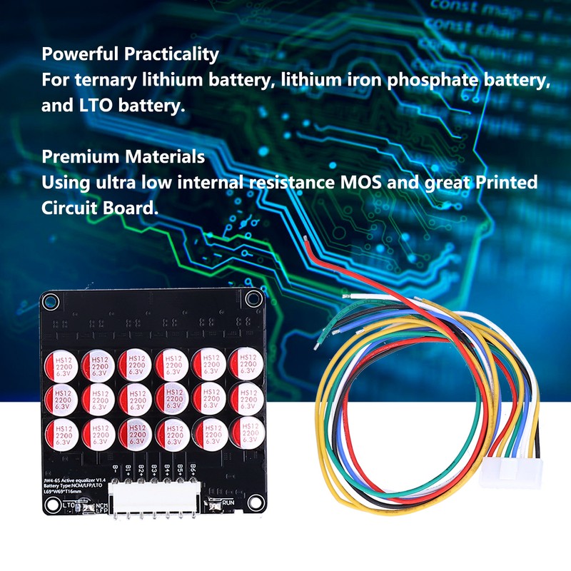 Battery Active Equalizer Balancer Energy Transfer Board Accessory Part for