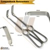 Medentra Langenbeck Tissue Retractors Dental Veterinary Universal Surgical Retractors -