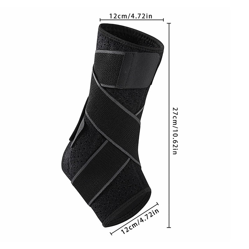 OhMill Ankle Brace with 2 Metal Splint Sprained Ankle Support