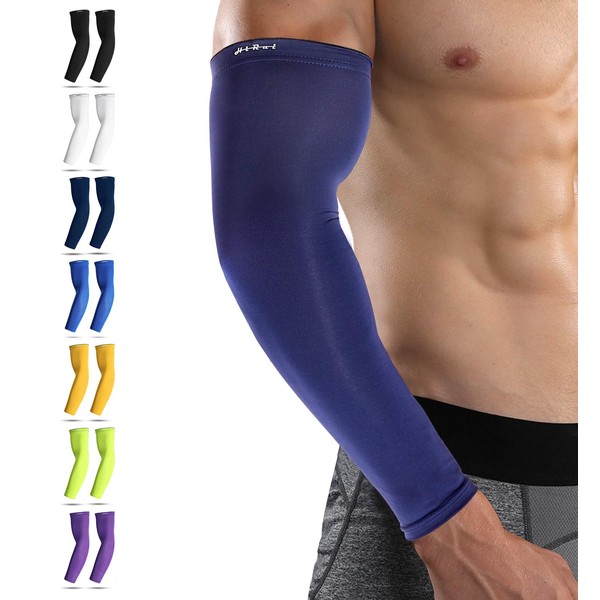 HiRui - Mangas de compresión para hombres y mujeres, jóvenes,