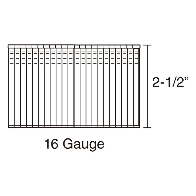 Freeman SSSF16-25 16-Gauge 2-1/2" Glue Collated Stainless Steel Straight Finish