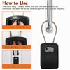 Extra Large Key Storage Security Lock,V-Resourcing Re-settable 4 Digit Combination