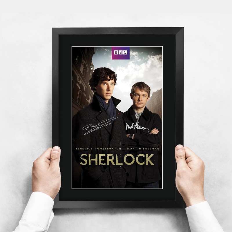 HWC Trading A3 FR Sherlock Benedict Cumberbatch Gifts Printed Autograph