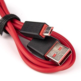 Alitutumao Replacement Charger Cable Power Supply Cord Compatible with Wireless Beats by Dr.Dre Powerbeats 2 Powerbeats 3 Solo Studio Wireless Headphones (Red, 3.3ft)