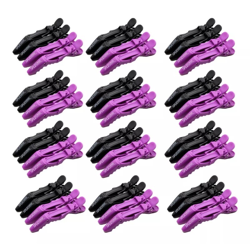 Splash 48 Pinzas Para Cabello Pico Cocodrilo Plástico 1476-00