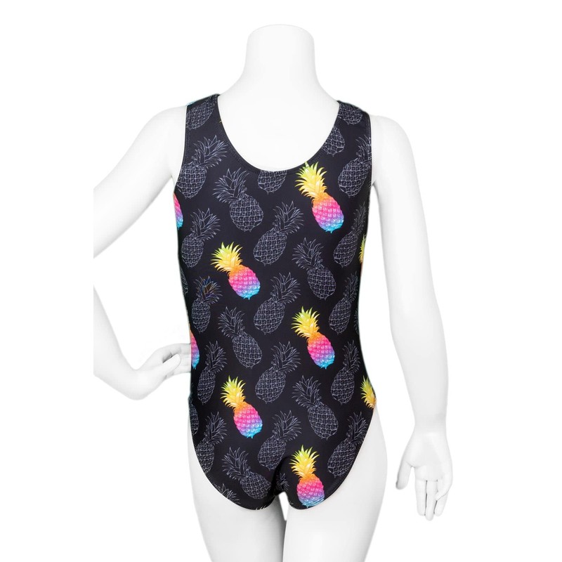 Destira - Maillot de gimnasia con diseño de piña (talla