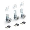 Bicafa 3 Packs Cabinets Locks with Keys, Keyed Alike Cam