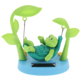 Totority Solar Powered Swinging Turtle Dashboard Ornament - Creative Shaking Head Car Decoration for Fun Car Interiors and Office Supplies