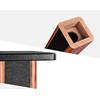 bimiti Wood Grain Speaker Stands 36 Inch Universal Floor Speaker