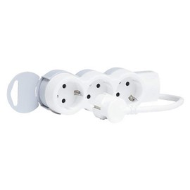 Legrand 3-Way Table Socket Strip, Table Socket Wall Plate, With or Without Cable, EU Sockets
