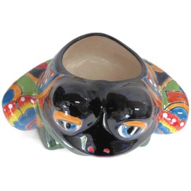 Talavera Frog Planter Small