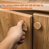 ANPHSIN 24 Pack Boho Rattan Cabinet Dresser Knobs- Durable Beech
