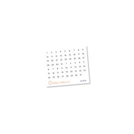 Date Dot Cover Script Planner Stickers | F16 Script Square | B-240-B