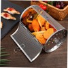 Mipcase Stainless Steel Rotisserie Grill Basket with Movable Door Versatile