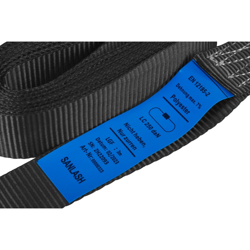 6 x Clamp Lock Straps, Lashing Straps, for up to