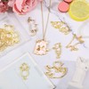 CHGCRAFT 26 Pcs 13 Styles Open Back Bezel Pendants Hollow