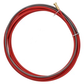 P.C. Liner Wire 1.0-1.2mm x 4M Welding Red Steel Plastic Coated MIG Torch