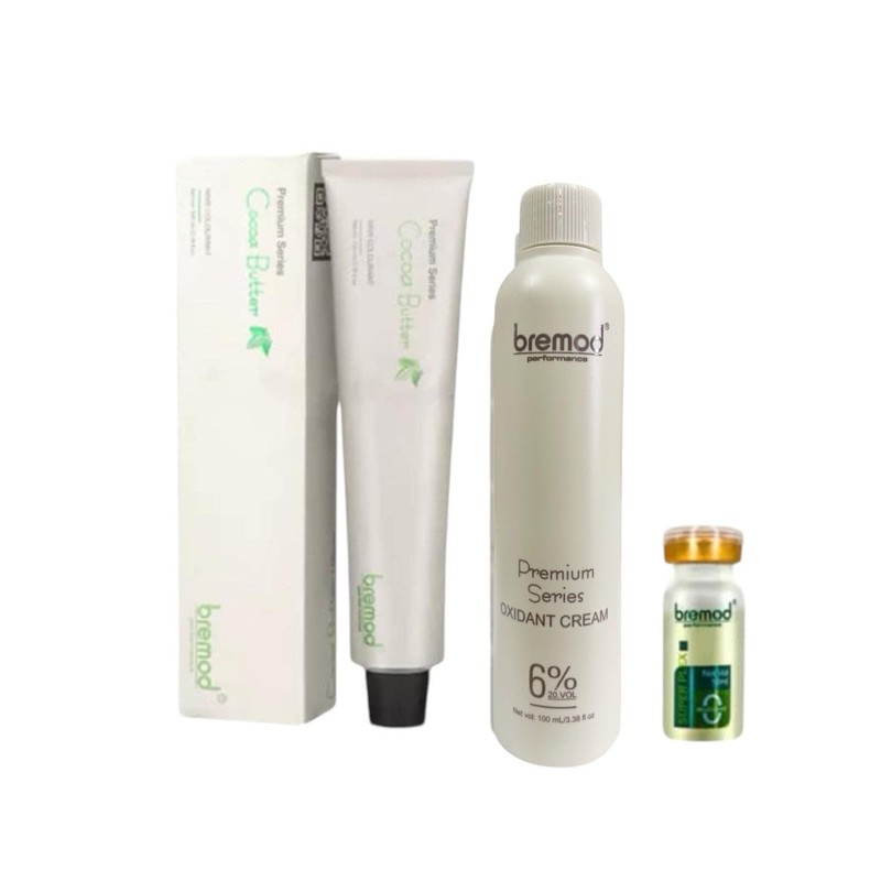 Bremod Premium Series Milk Tea Ash Hair Color Set (6%