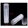 JZK 50 x Transparent Clear Plastic Lip Balm Empty Container