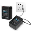 Upgraded Rechargeable 6V 6Ah LiFePO4 Battery with USB Charge Design,